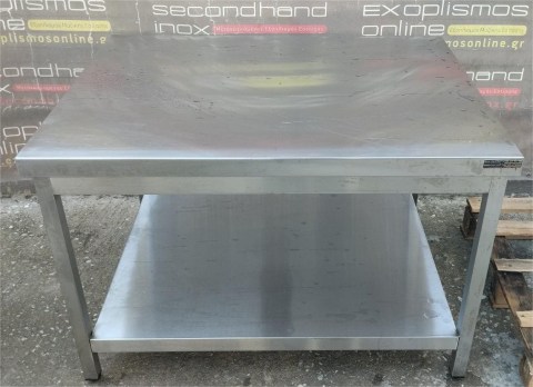 Μεταχειρισμένο Τραπέζι Ανοξείδωτο Χαμηλό 105x81x69Cm